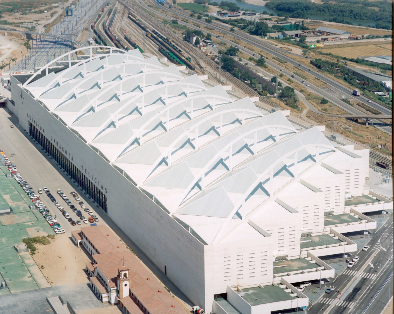 Roof and parking lot