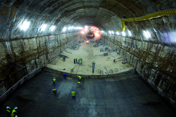 Cavern under construction