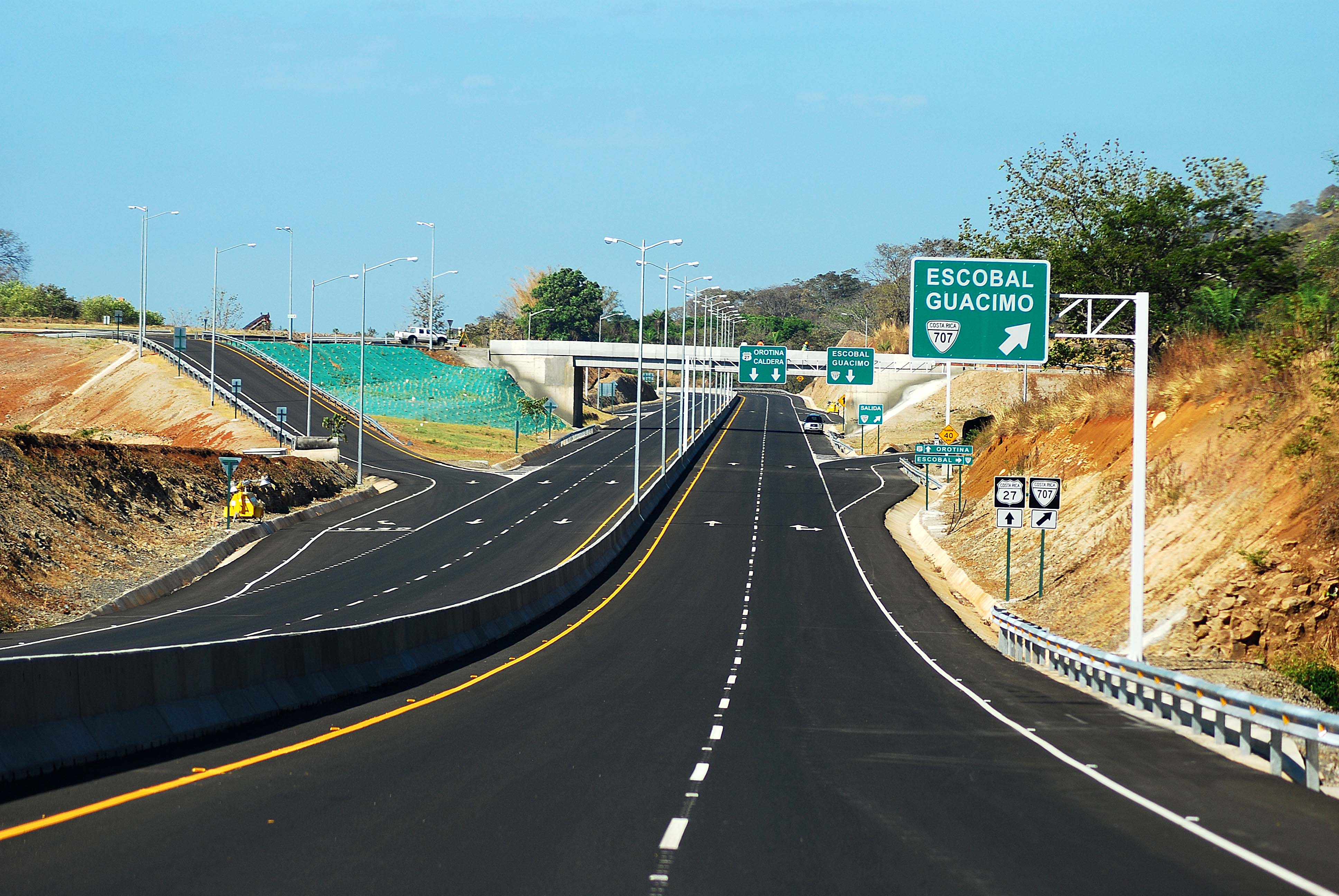 vista aérea Autopista San José Caldera