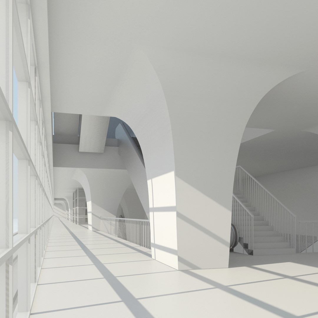 Infographic view interior space