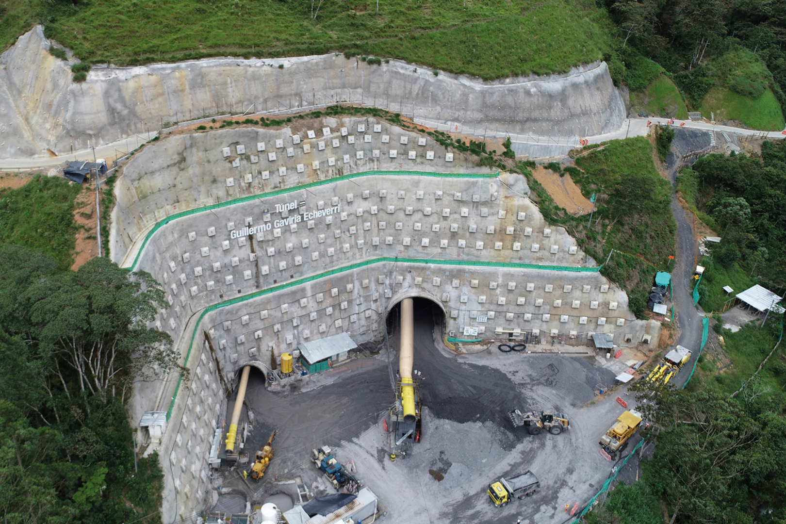 vista aérea entrada túnel del Toyo