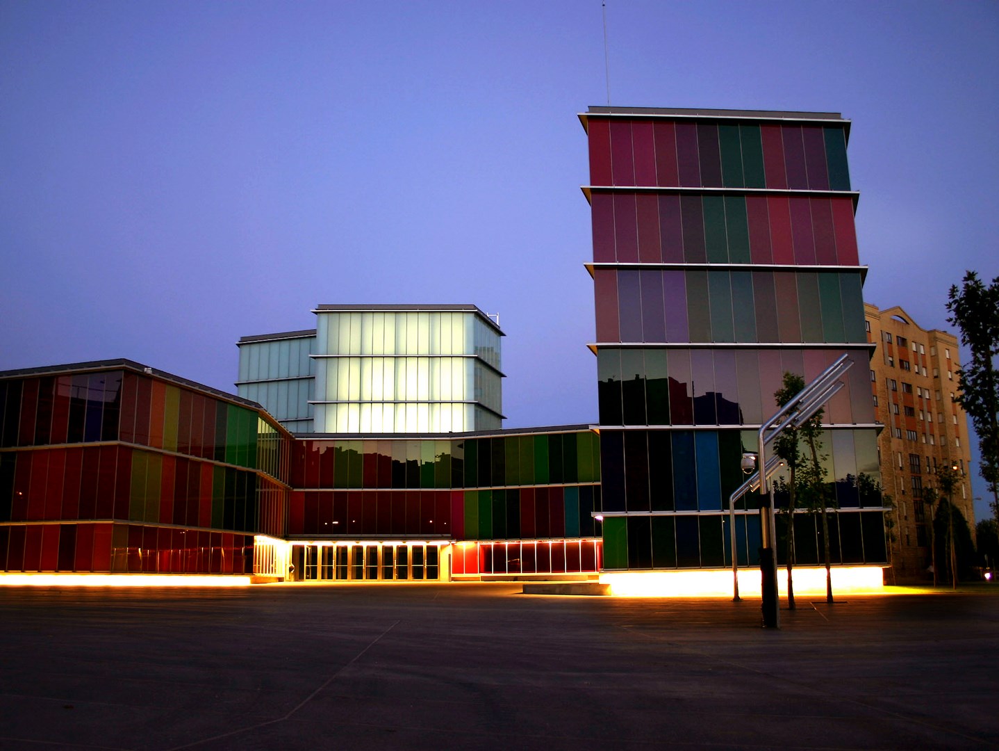 Illuminated façade