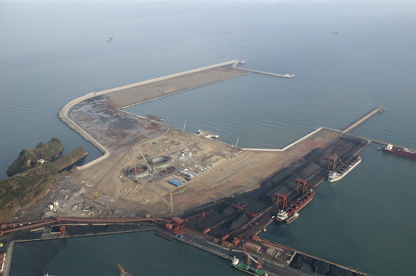 Vista aérea Puerto de Gijón