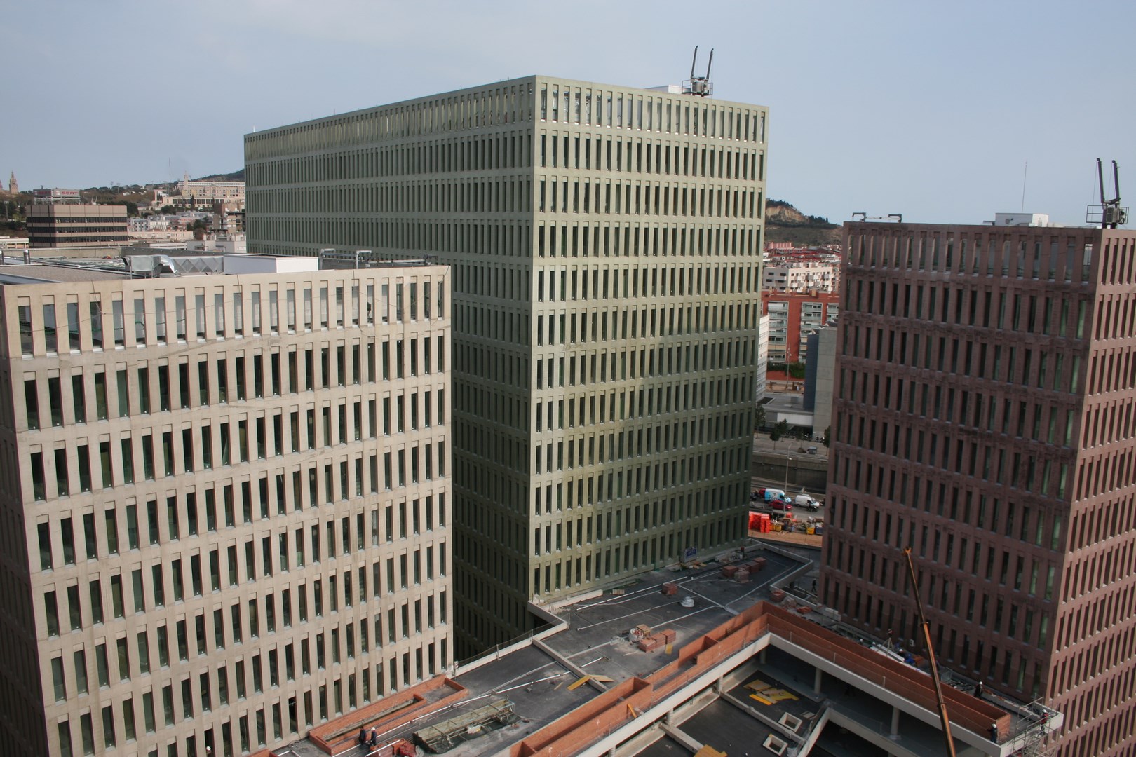 Ciudad de la justicia. Edificios B, A y F