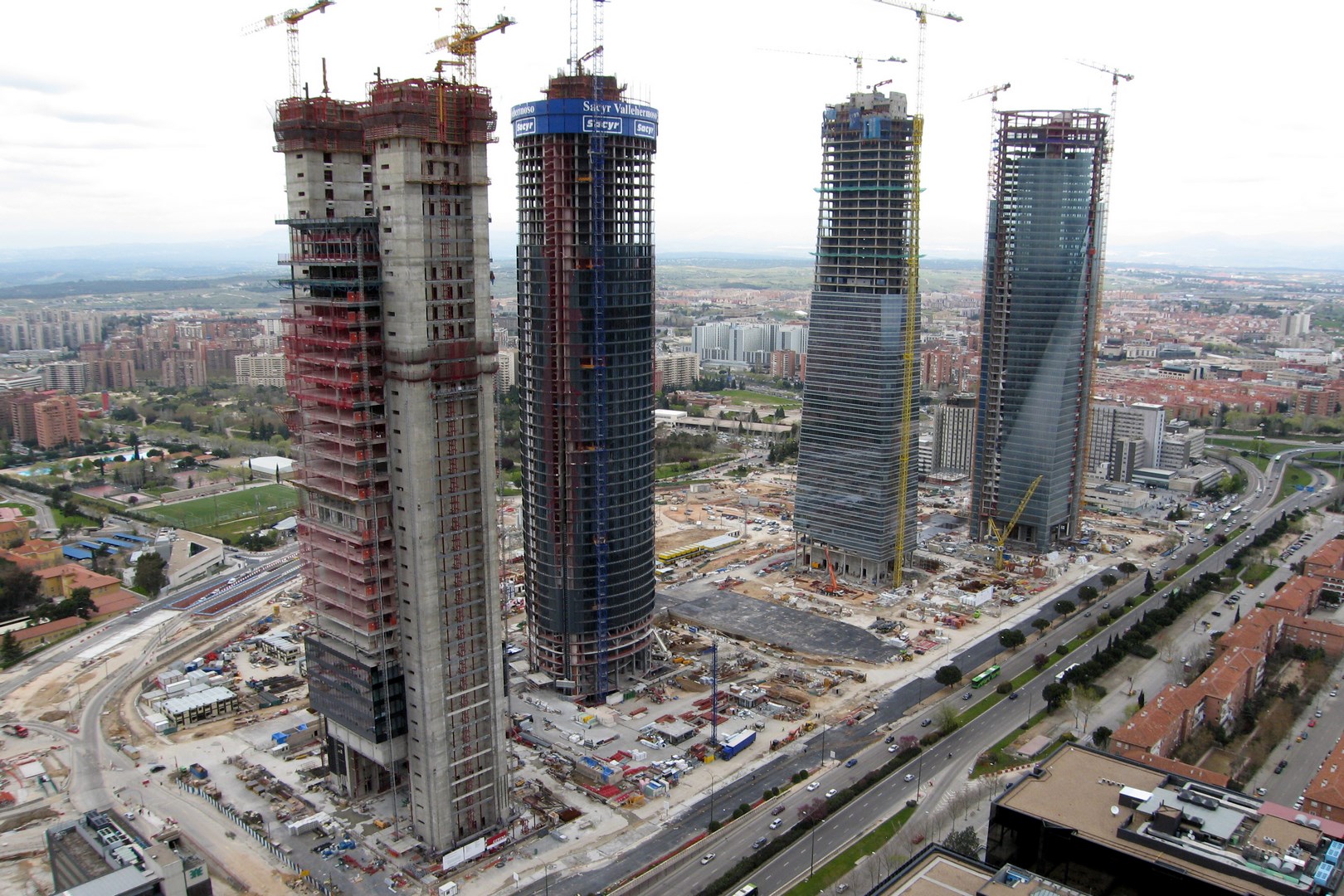 Torres en construcción