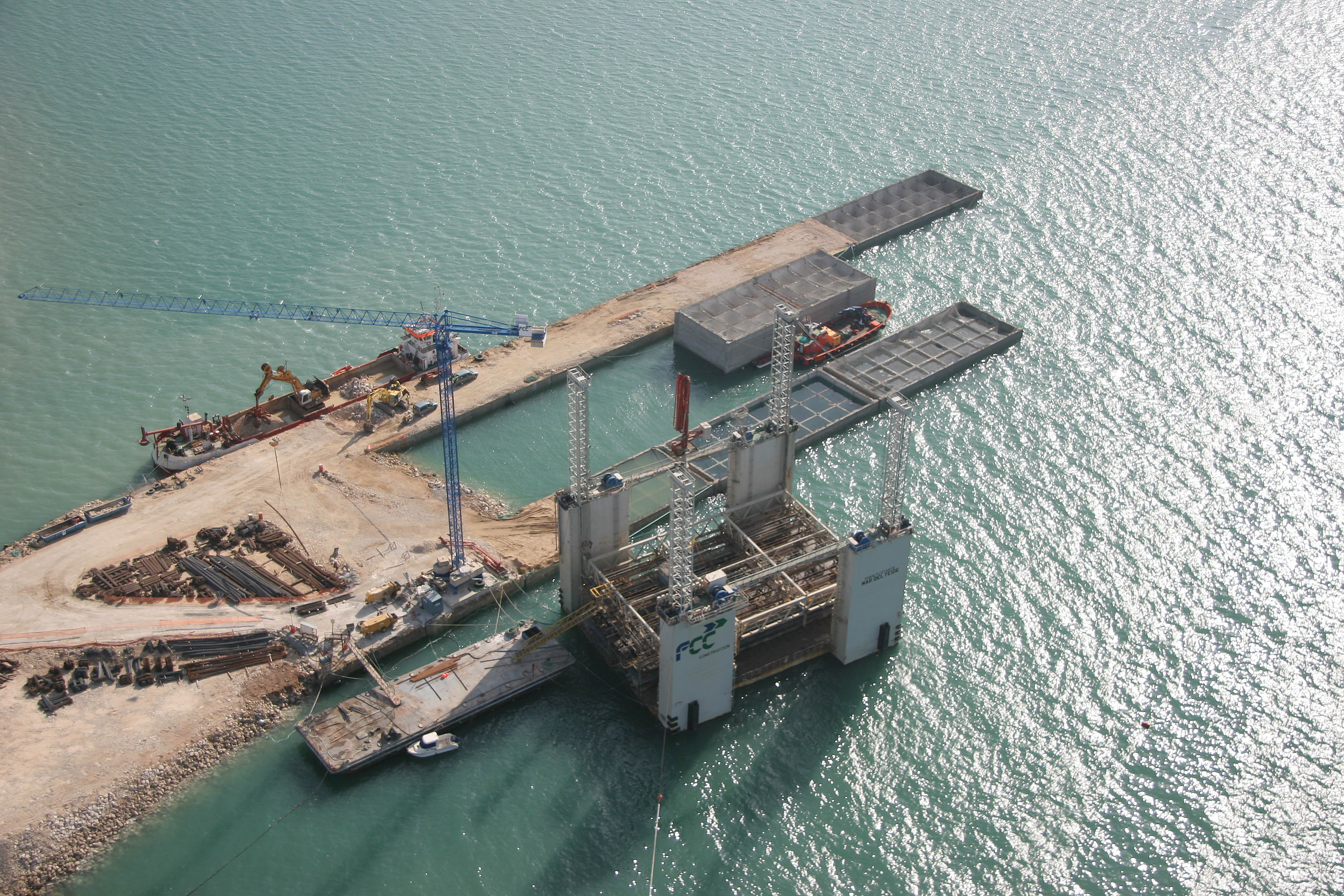 Aerial view Naval base of Rota