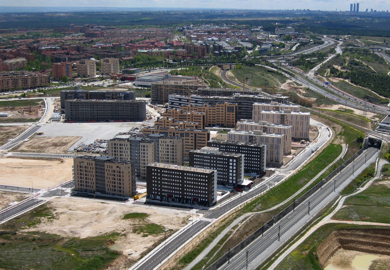 Madrid desde las obras de Nuevo Tres Cantos