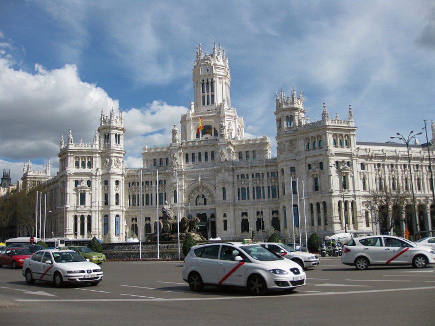 The Palace with the Cibeles Fountain in front