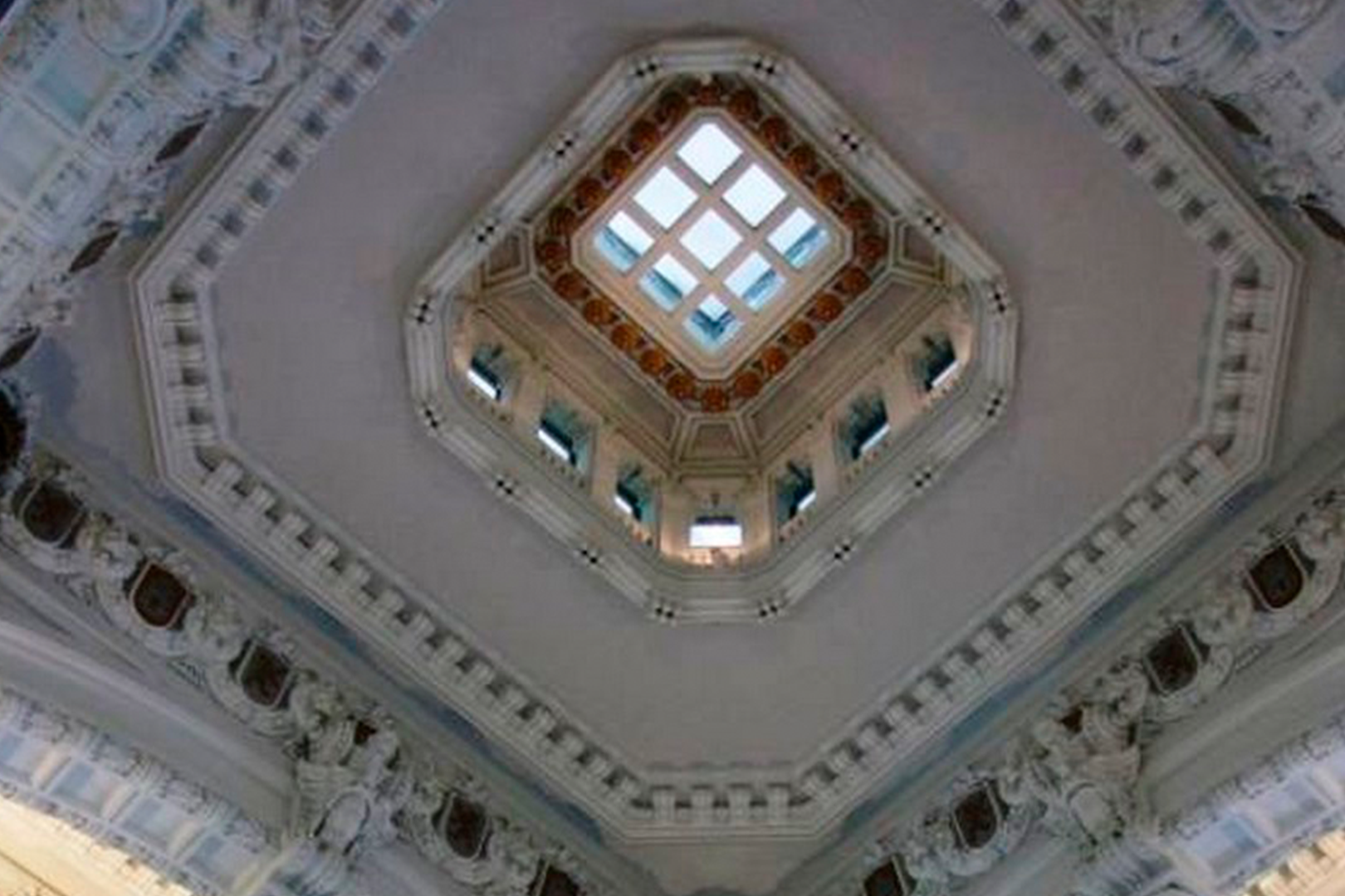 Craftsman work in the ceilings