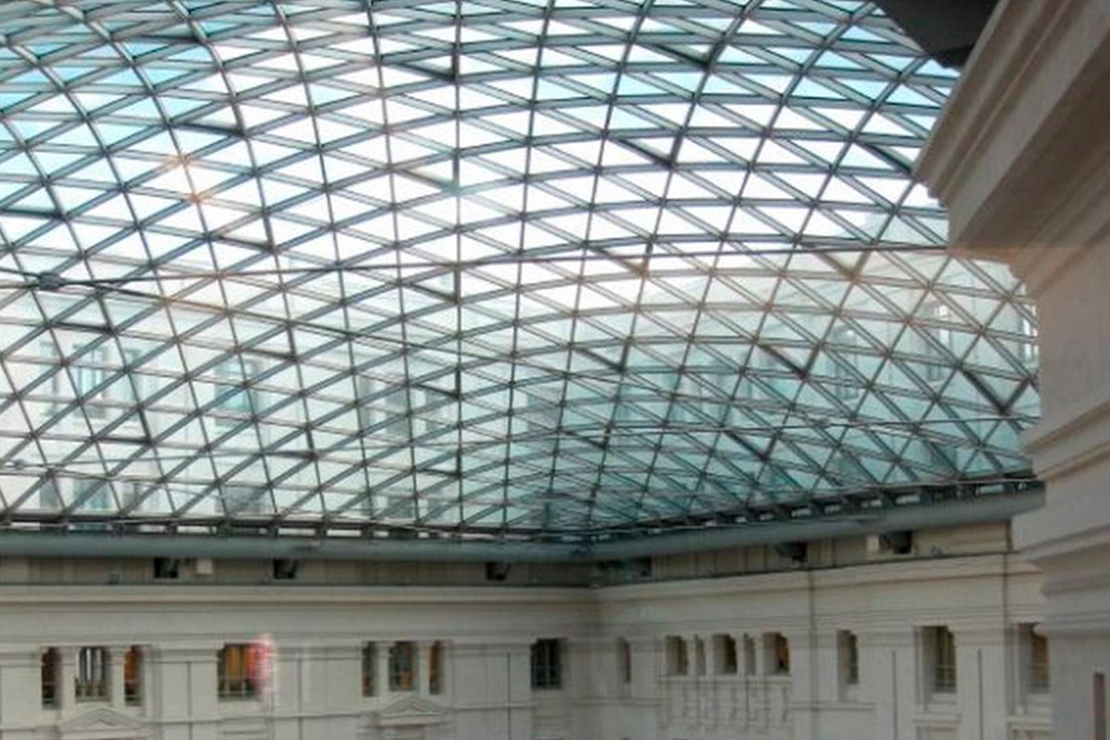 Glazed courtyard