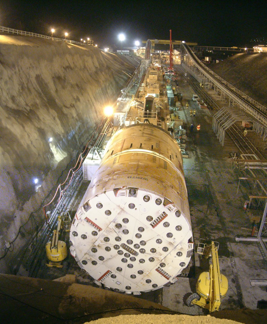 Frente de la tuneladora