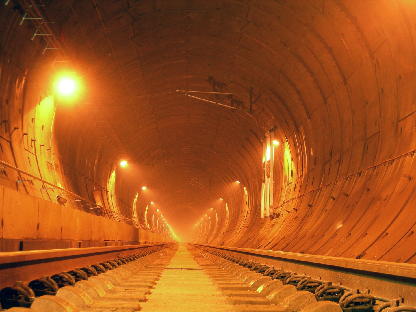 Inside the tunnel