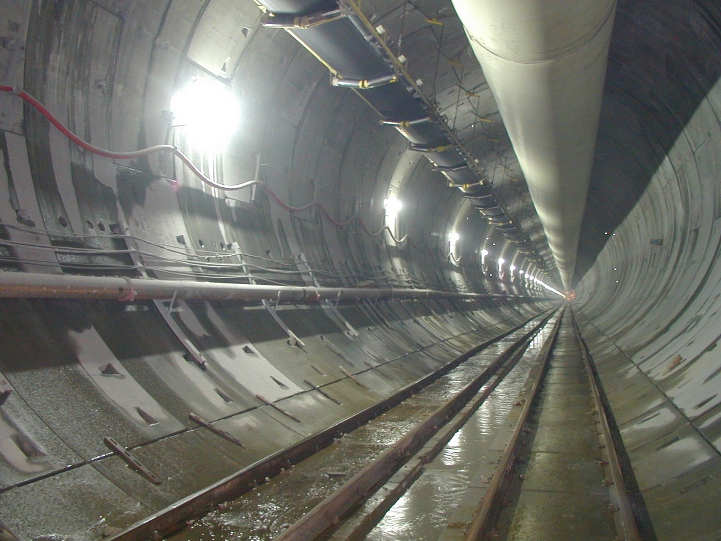 Inside the tunnel