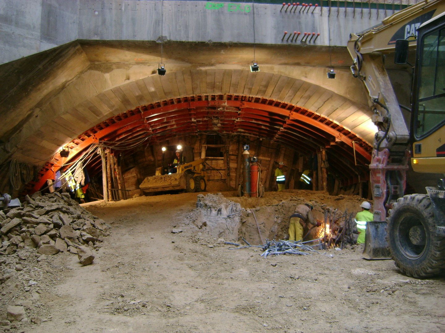 Construcción tunel AVE en Chamartín