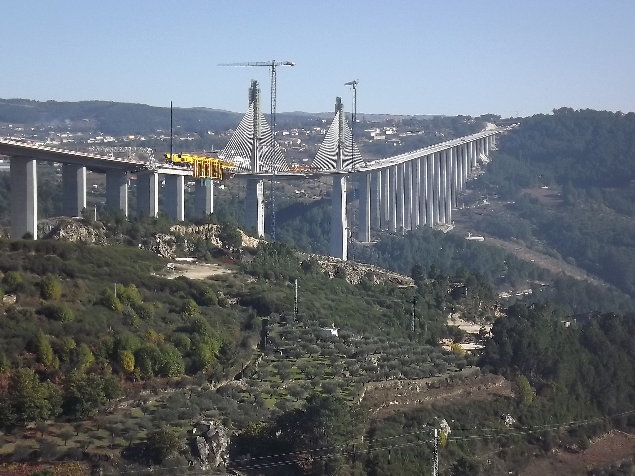 Construction of the Corgo Viaduct
