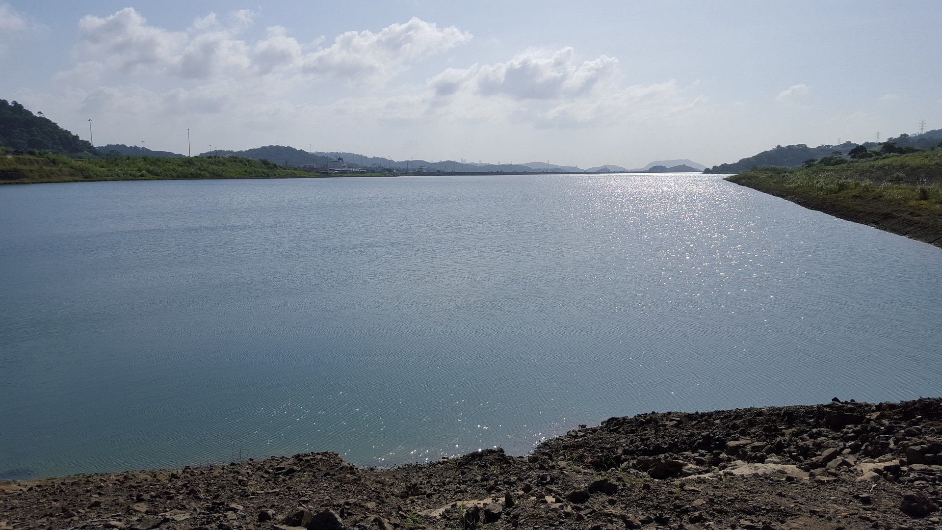 Obras en canal de Panamá aérea