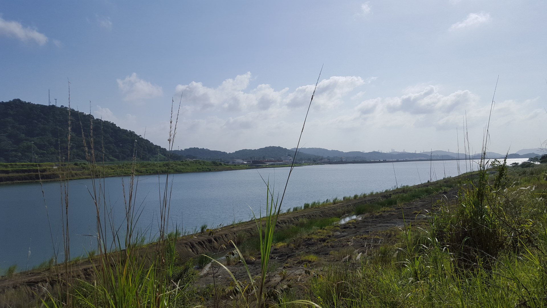 Obras en canal de Panamá aérea