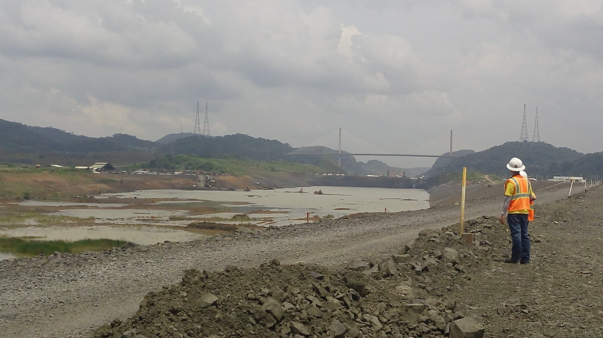 Obras en canal de Panamá aérea