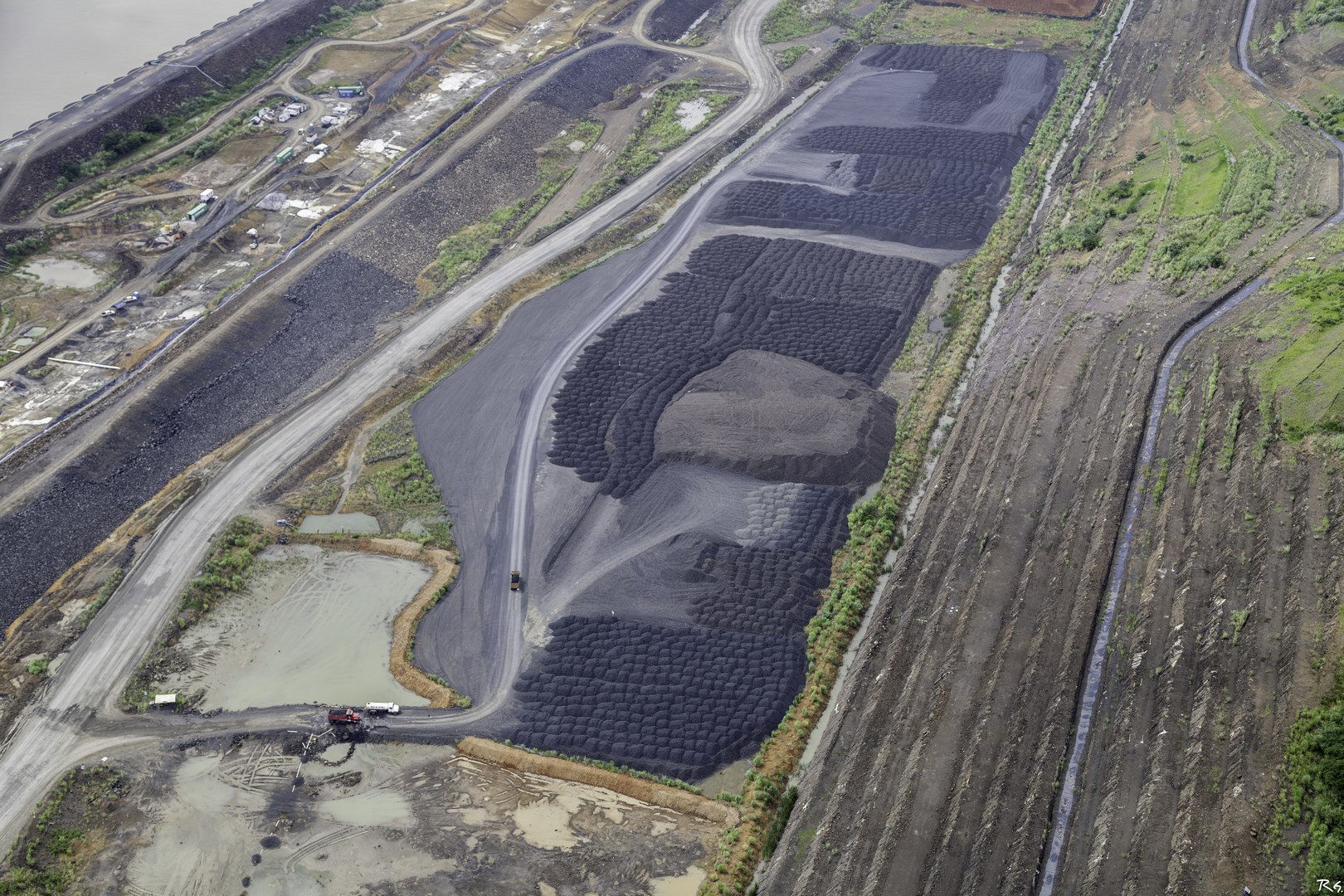 Obras en canal de Panamá aérea