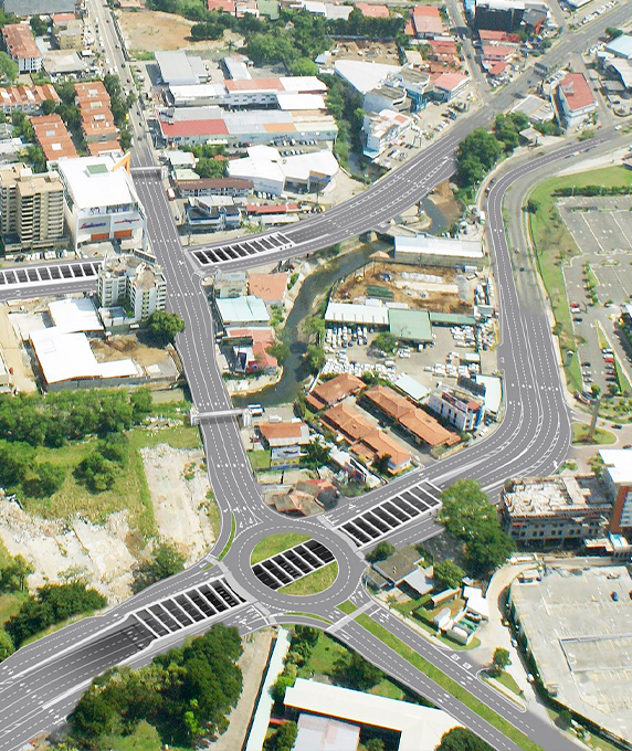 
			vista aérea Corredor Vía Brasil Tramos 1 y 2
			
		