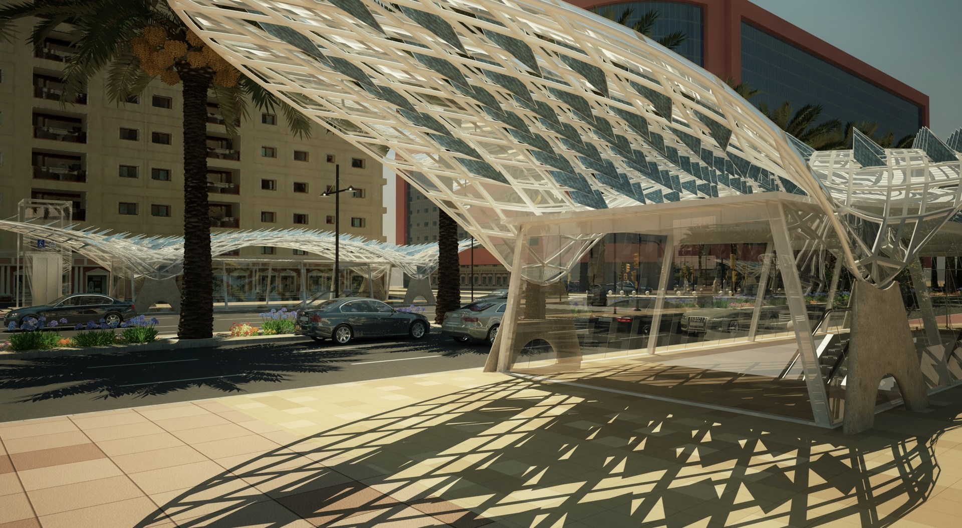 Outside Riyadh Metro