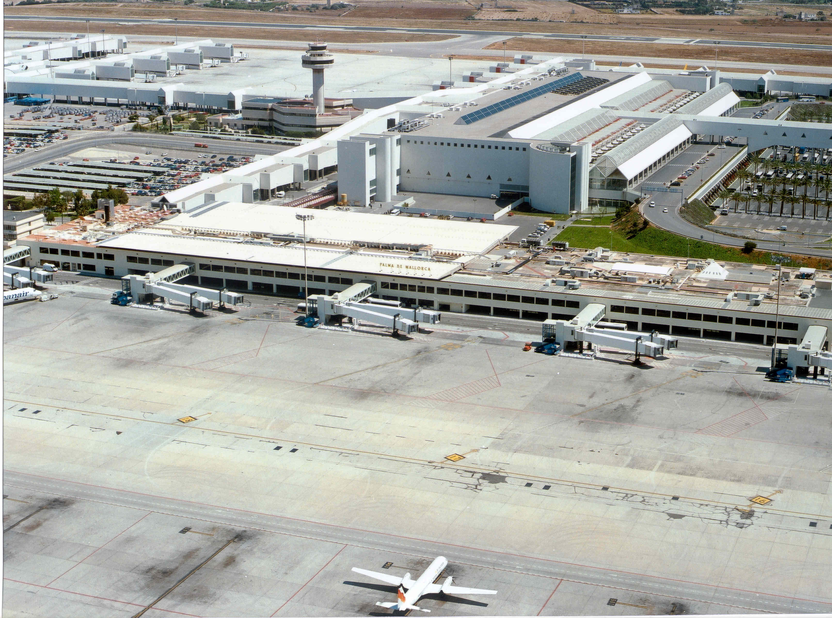 vista aérea aeropuerto Palma Mallorca
