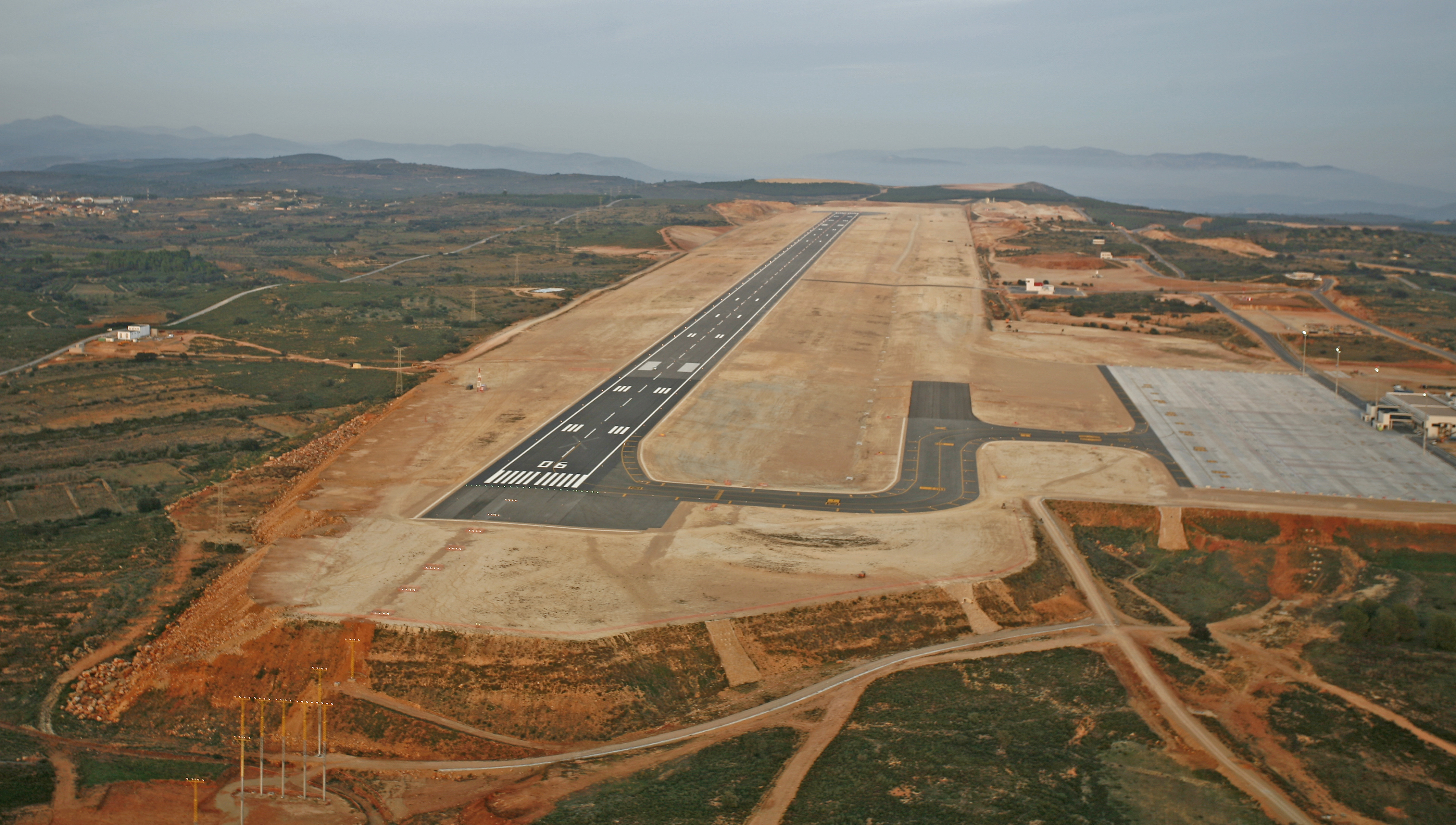 Vista aerea pista Aeropuerto Castellón