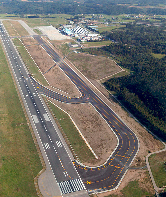 
			
			Asturias airport, Rodadura
		