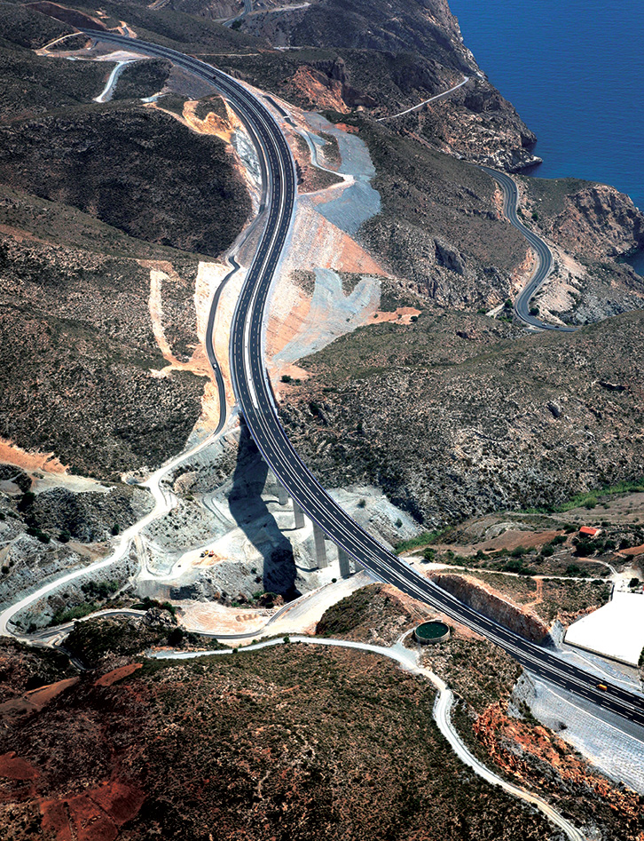 vista aérea Autovía del Mediterráneo A-7, Tramo Carchuna - Castell de Ferro