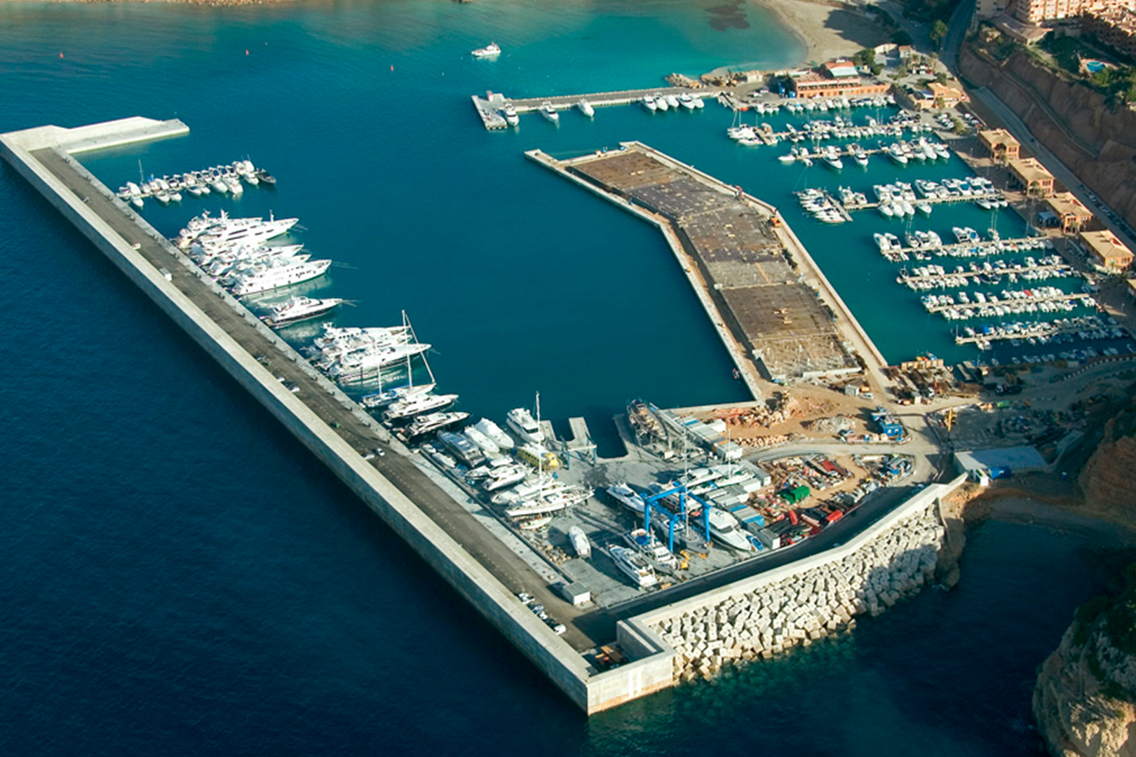aerial view Port Adriano Balearic Islands