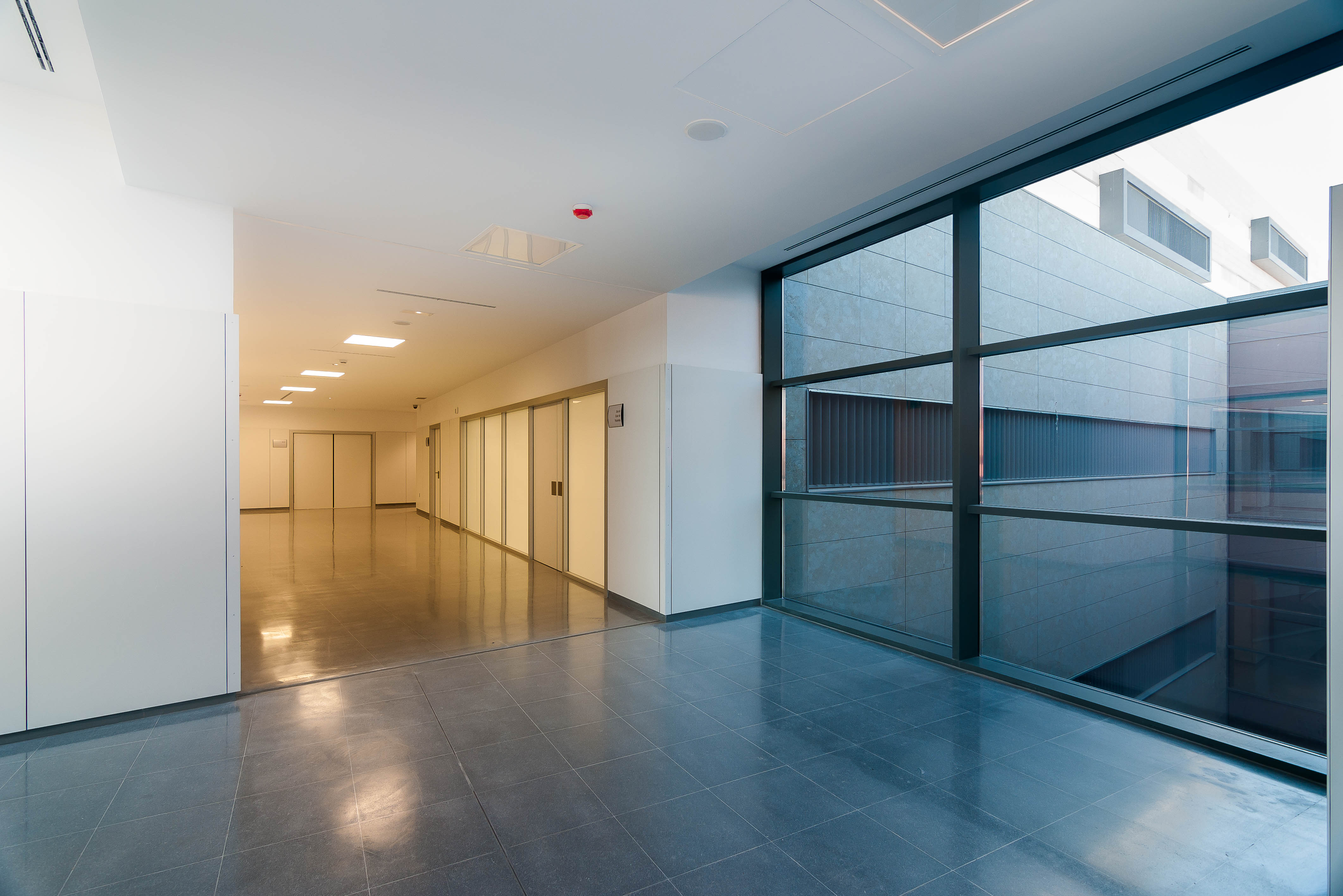 Interior glass-corridor