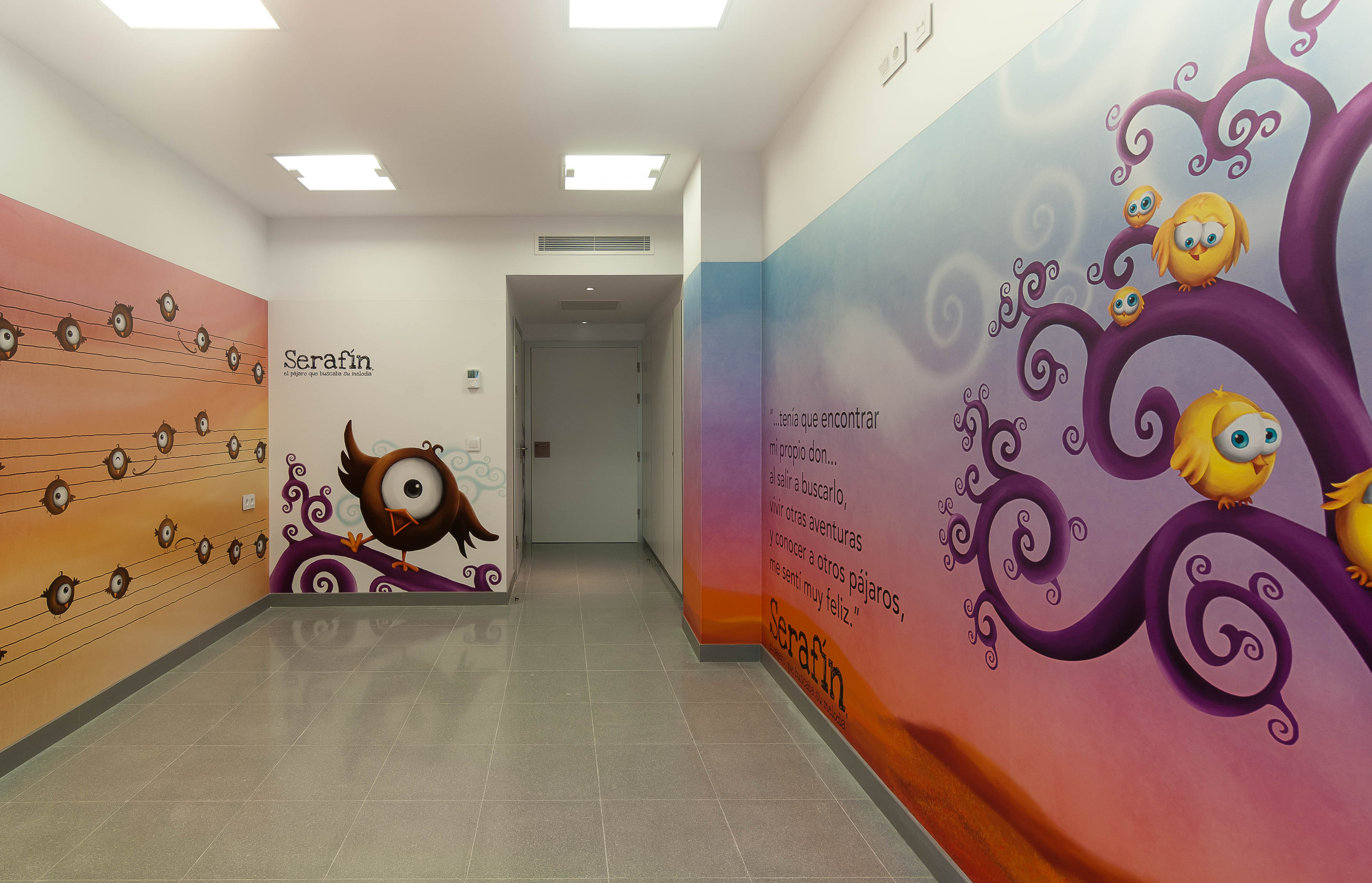 hospital wall drawings