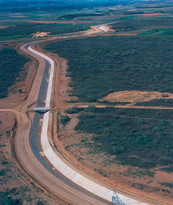 
			vista aérea Canal Bajo de los Payuelos
			
		