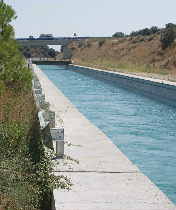 
			
			Irrigation Section III of the Canal on the left bank of the Najerilla
		