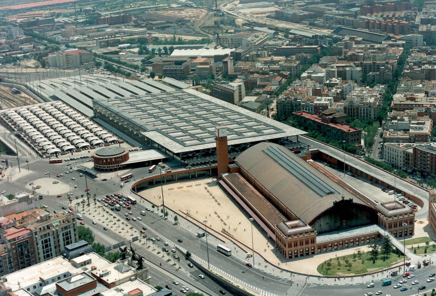 Aerial view Atocha Station