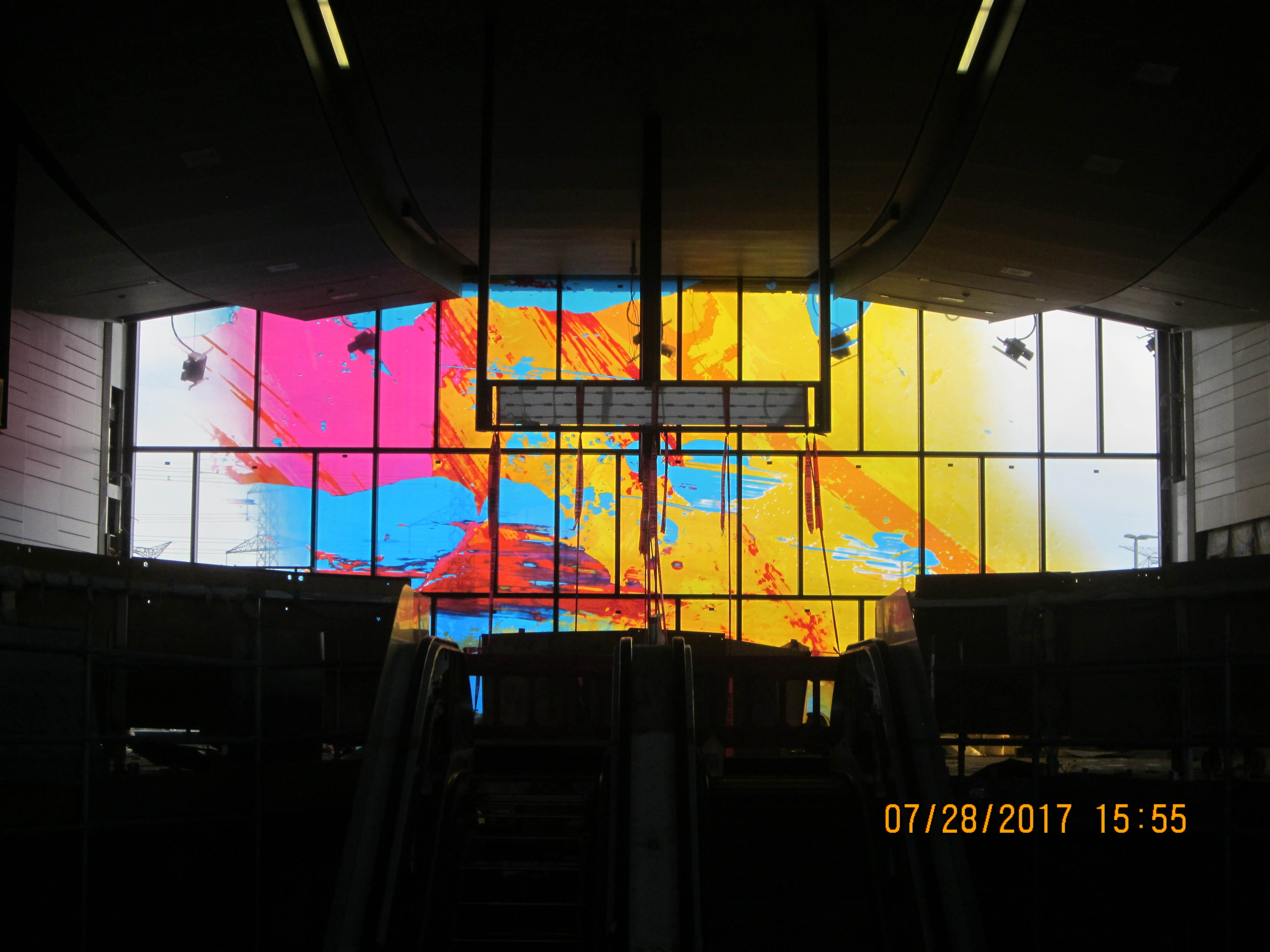 Vidriera Artista Estacion de Buses