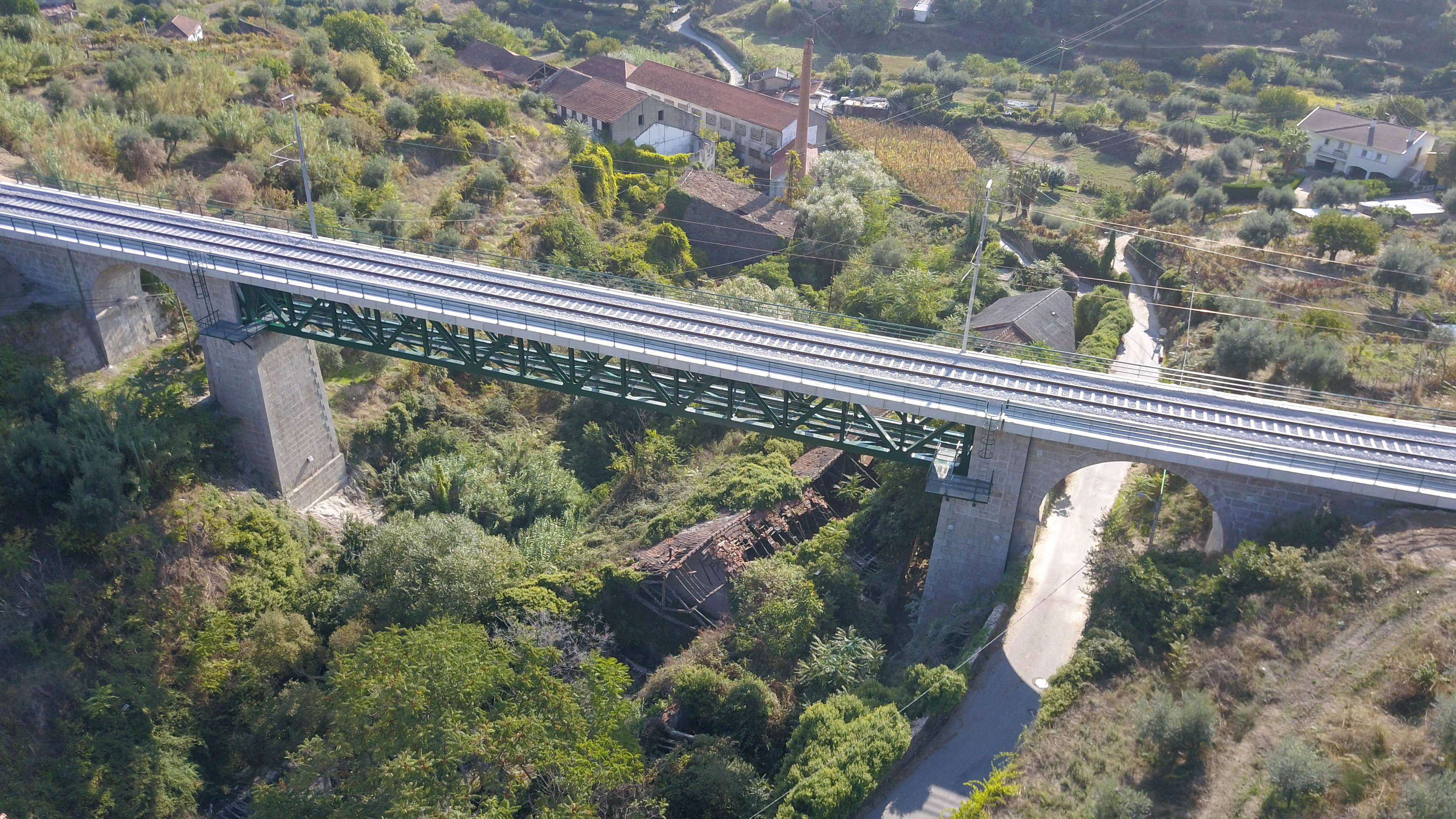 Covilhã Guarda aerial view