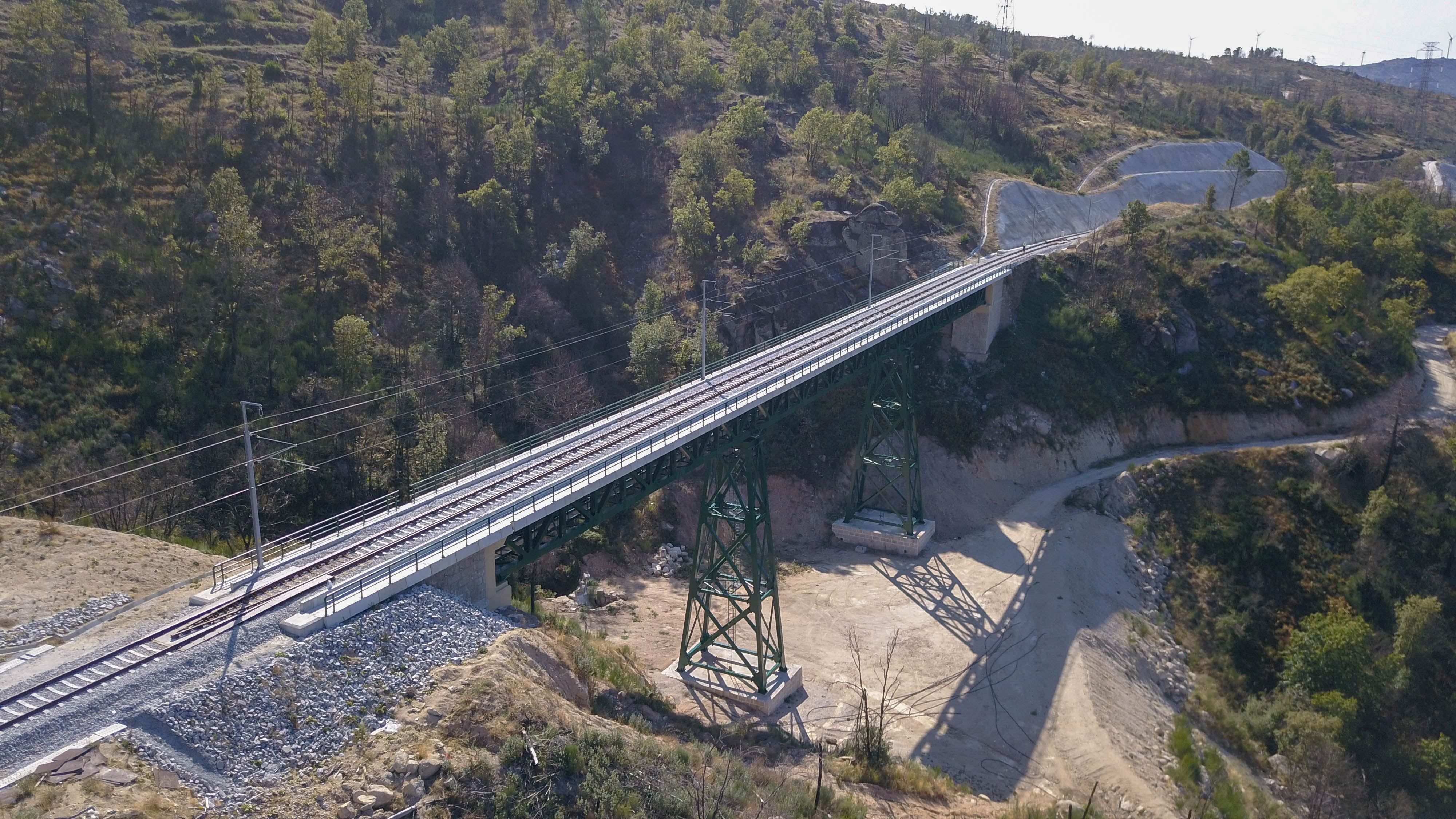 Covilhã Guarda aerial view