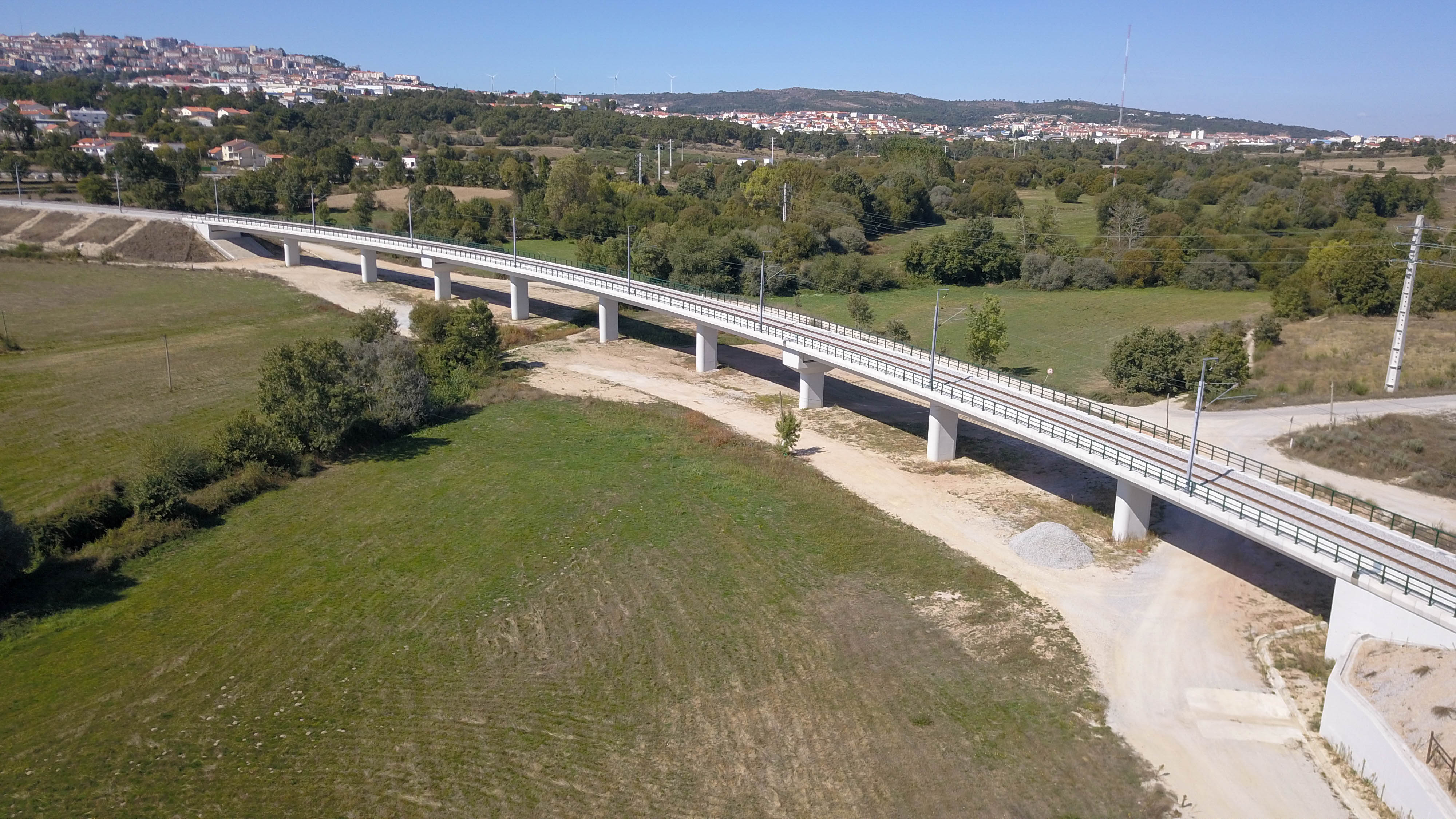 Covilhã Guarda aerial view