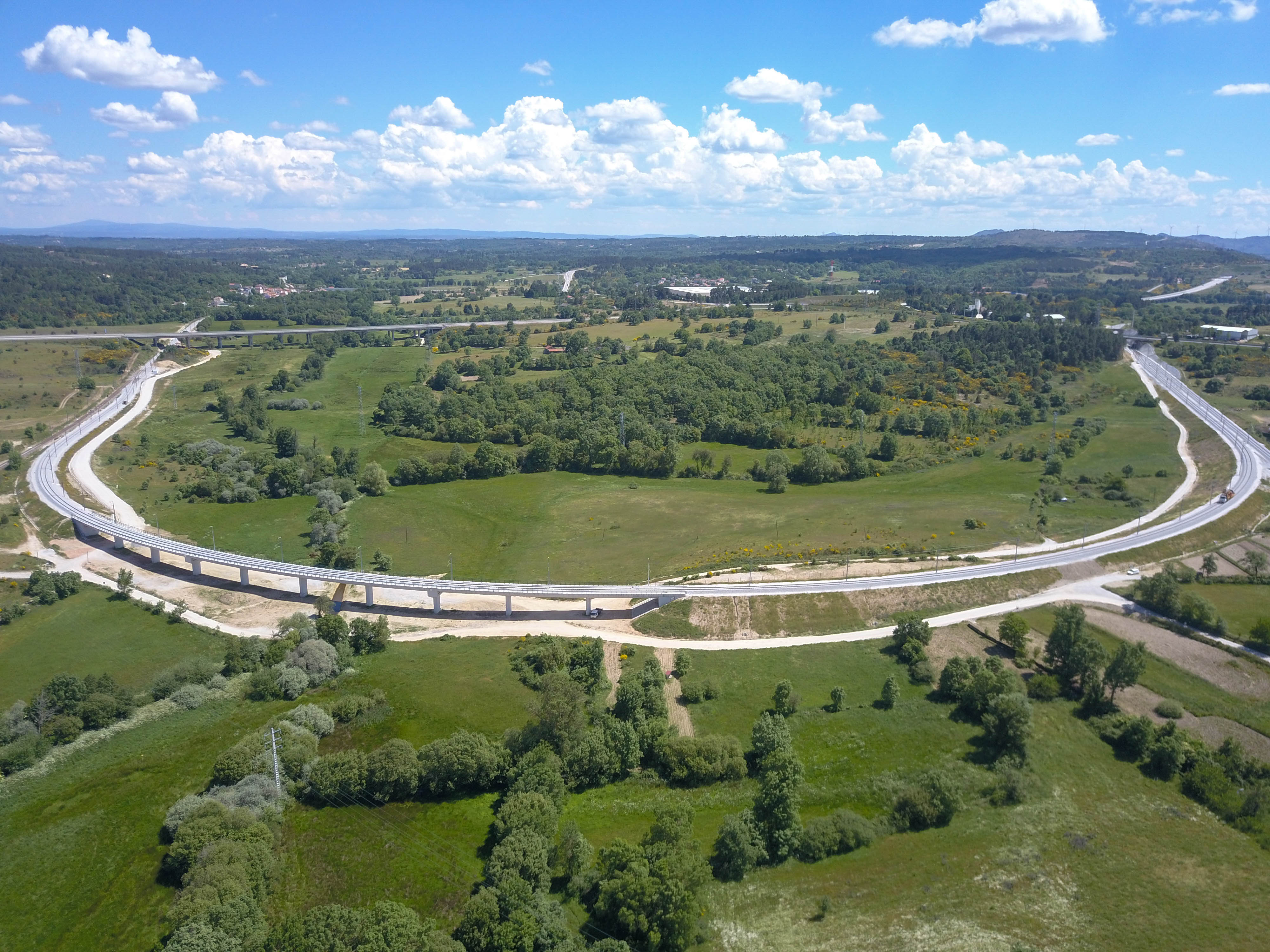 Covilhã Guarda aerial view
